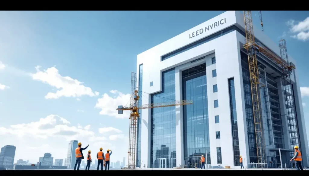 A successful construction project showcasing the application of advanced construction services.
